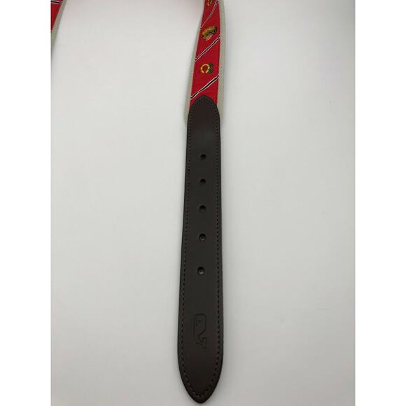 Vineyard Vines Chicago Blackhawks Men's Belt Size 32 NWT MSRP $58 - Picture 7 of 11